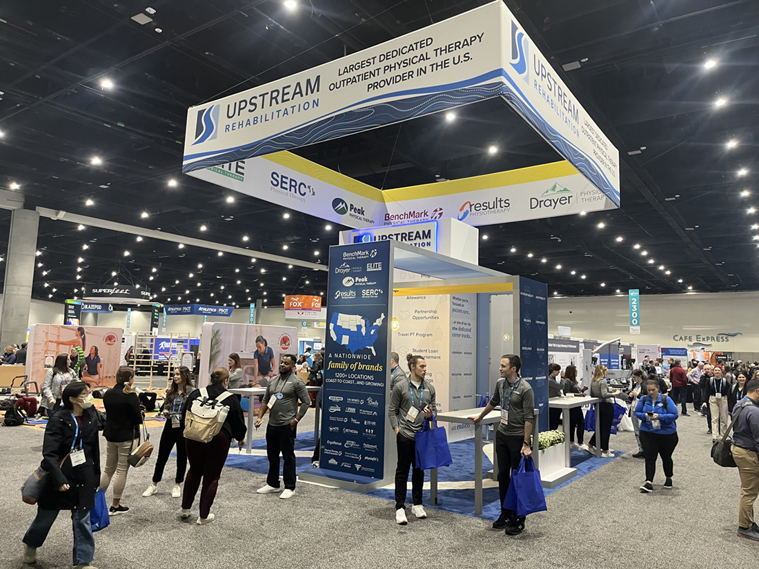 wide view of Upstream CSM booth